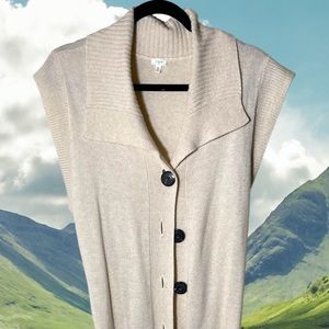 J Crew Cardigan XL Wool Cashmere Blend with belt